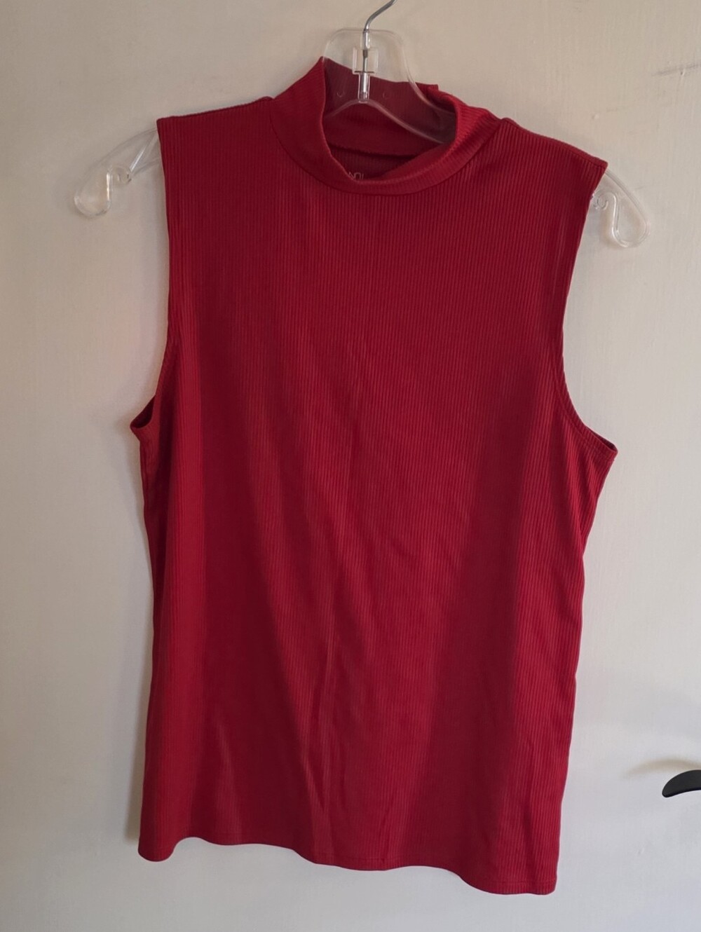 No Boundries Red Mock Neck Sweater Tank